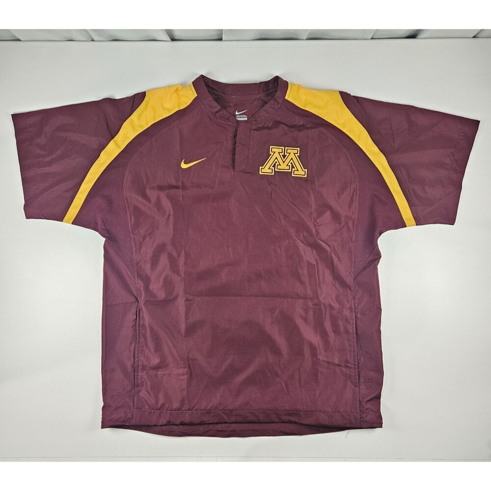 Nike Minnesota Golden Gophers Maroon Gold Short Sleeve Wind Breaker XL